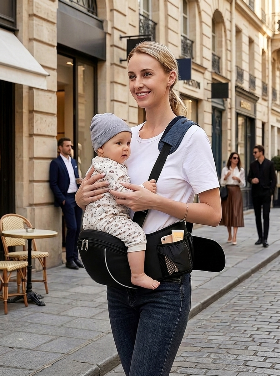 Porte-bébé hanche ergonomique